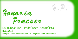 honoria pracser business card